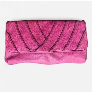Jessica Simpson Pink Leather Clutch